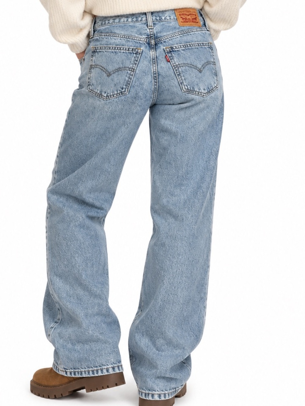 Levi’s Low Pro Straight Jeans Women’s 26 Charlie Glow Up Medium Wash